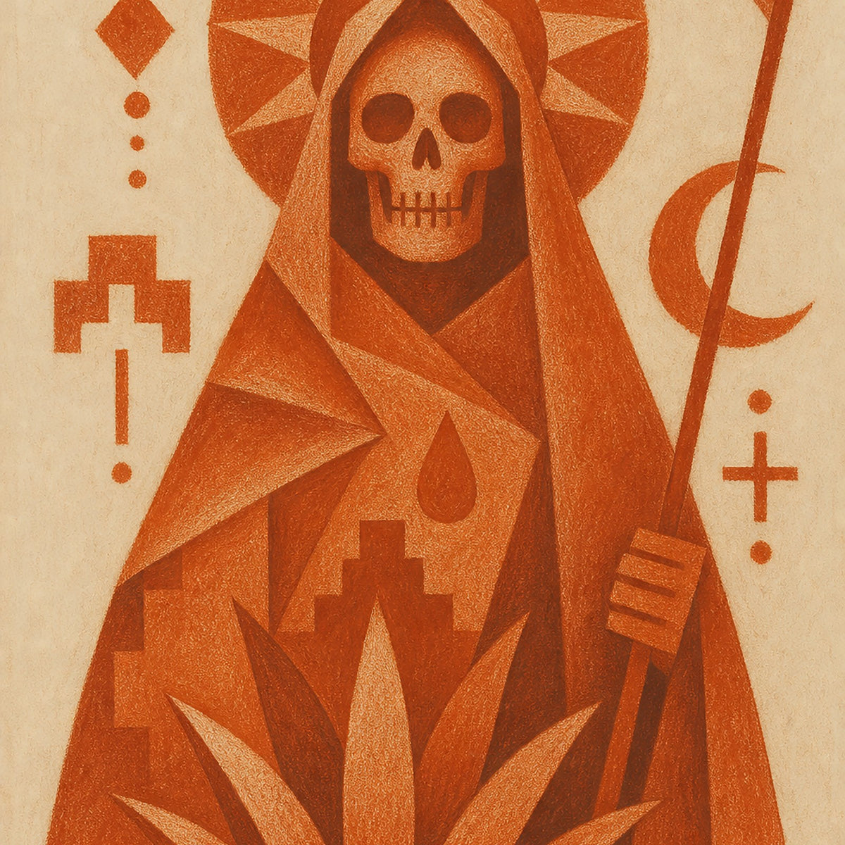 Santa Muerte - Fine Art Print (24x36)